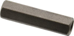 Electro Hardware - #10-32, 1" OAL, 1/4" Across Flats, Stainless Steel Hex Female Circuit Board Standoffs - 1" Body Length, Bright Finish - USA Tool & Supply