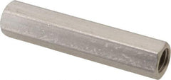 Electro Hardware - #10-32, 1-1/4" OAL, 1/4" Across Flats, Stainless Steel Hex Female Circuit Board Standoffs - 1-1/4" Body Length, Bright Finish - USA Tool & Supply