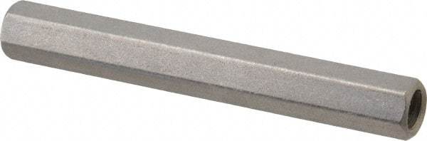 Electro Hardware - #10-32, 2" OAL, 1/4" Across Flats, Stainless Steel Hex Female Circuit Board Standoffs - 2" Body Length, Bright Finish - USA Tool & Supply