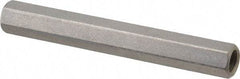 Electro Hardware - #10-32, 2" OAL, 1/4" Across Flats, Stainless Steel Hex Female Circuit Board Standoffs - 2" Body Length, Bright Finish - USA Tool & Supply