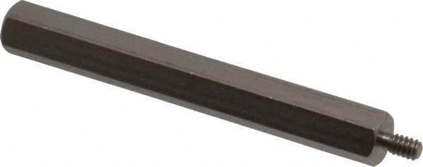 Electro Hardware - #4-40, 2-3/16" OAL, 1/4" Across Flats, Stainless Steel Hex Male/Female Circuit Board Standoffs - 1/4" Thread Depth, 2" Body Length, Bright Finish - USA Tool & Supply
