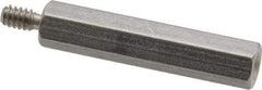 Electro Hardware - #6-32, 1-1/2" OAL, 1/4" Across Flats, Stainless Steel Hex Male/Female Circuit Board Standoffs - 3/8" Thread Depth, 1-1/4" Body Length, Bright Finish - USA Tool & Supply