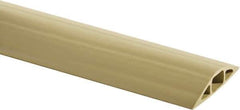 Hubbell Wiring Device-Kellems - 1 Channel, 10 Ft Long, 7.9mm Max Compatible Cable Diam, Beige PVC On Floor Cable Cover - 2-3/4" Overall Width x 13.5mm Overall Height, 15.2mm Channel Width x 7.9mm Channel Height - USA Tool & Supply