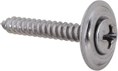 Value Collection - #6 Sems Oval Head Phillips Sheet Metal Screw - Steel, 1" OAL, Grade 2 - USA Tool & Supply