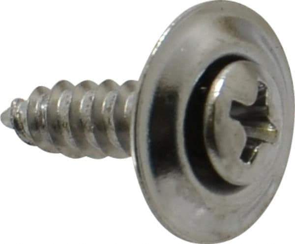 Value Collection - #8 Sems Oval Head Phillips Sheet Metal Screw - Steel, 5/8" OAL, Grade 2 - USA Tool & Supply
