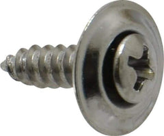 Value Collection - #8 Sems Oval Head Phillips Sheet Metal Screw - Steel, 5/8" OAL, Grade 2 - USA Tool & Supply