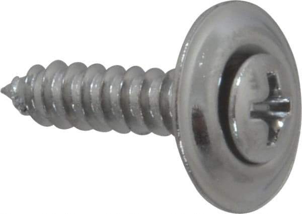 Value Collection - #8 Sems Oval Head Phillips Sheet Metal Screw - Steel, 3/4" OAL, Grade 2 - USA Tool & Supply