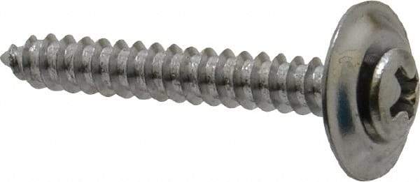Value Collection - #8 Sems Oval Head Phillips Sheet Metal Screw - Steel, 1-1/4" OAL, Grade 2 - USA Tool & Supply