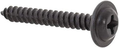 Au-Ve-Co Products - #6 Flat Head Phillips Sheet Metal Screw - Steel, 1" OAL, Grade 2 - USA Tool & Supply