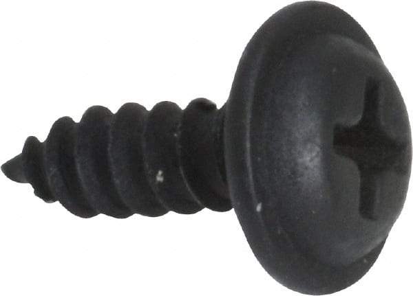 Value Collection - #8 Flat Head Phillips Sheet Metal Screw - Steel, 1/2" OAL, Grade 2 - USA Tool & Supply