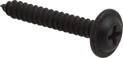 Value Collection - #10 Flat Head Phillips Sheet Metal Screw - Steel, 1-1/4" OAL, Grade 2 - USA Tool & Supply