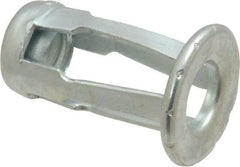 Au-Ve-Co Products - 1/4-20 UNC Thread, Zinc Plated, Steel, Screwdriver Installed Rivet Nut - 3/16 to 3/8" Grip, 5/8" Flange Diam, 0.919" Long - USA Tool & Supply