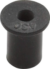 Au-Ve-Co Products - #6-32, 0.452" Diam x 0.062" Thick Flange, Rubber Insulated Rivet Nut - UNC Thread, Neoprene, 7/16" Long x 5/16" Body Diam, 1/2" OAL - USA Tool & Supply