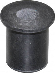 Au-Ve-Co Products - M6x1.00, 0.63" Diam x 0.051" Thick Flange, Rubber Insulated Rivet Nut - Metric Coarse Thread, Neoprene, 0.579" Long x 1/2" Body Diam, 0.63" OAL - USA Tool & Supply