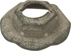 Value Collection - 5/16" Hole Diam, 7/8" OD, 1/2" Width Across Flats Washer Lock Nut - Zinc-Plated Spring Steel, For Use with Non Threaded Fasteners - USA Tool & Supply