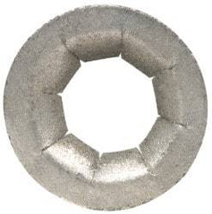 Au-Ve-Co Products - 17/32" OD, Spring Steel Push Nut - Zinc-Plated, 1/4" Shaft Diam - USA Tool & Supply