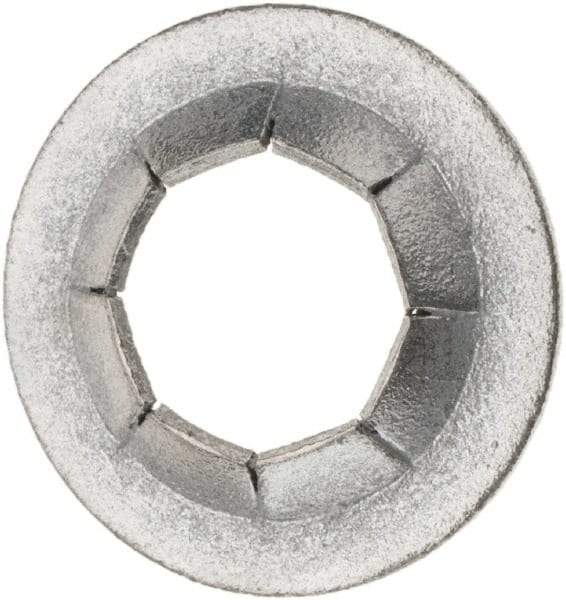 Value Collection - 3/4" OD, Spring Steel Push Nut - Zinc-Plated, 3/8" Shaft Diam - USA Tool & Supply