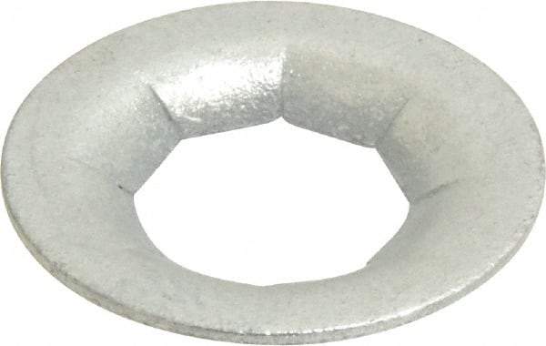 Au-Ve-Co Products - 1" OD, Spring Steel Push Nut - Zinc-Plated, 1/2" Shaft Diam - USA Tool & Supply