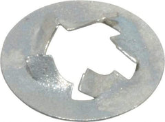 Value Collection - 1/4" Screw, 1/2" OD, Spring Steel Push Nut - Zinc-Plated - USA Tool & Supply