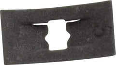 Au-Ve-Co Products - 1/4" Long x 7/16" Wide, Rectangular Speed Nut - 3/32" Hole Diam, Spring Steel, Black Phosphate Finish, For Nonthreaded Fasteners - USA Tool & Supply