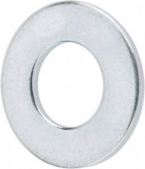 Value Collection - 5/16" Screw, Steel SAE Flat Washer - 11/32" ID x 11/16" OD, 1/16" Thick, Zinc-Plated Finish - USA Tool & Supply