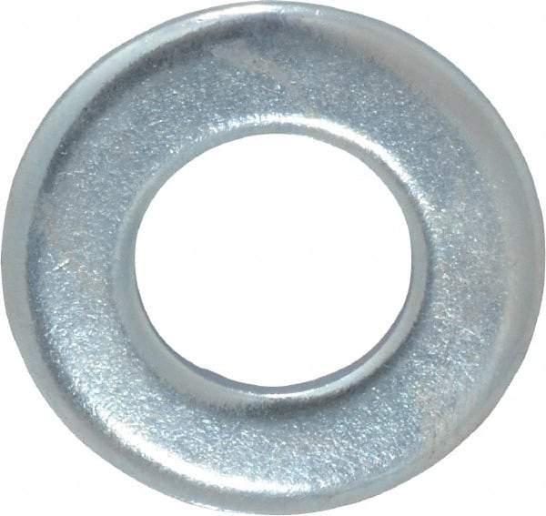 Value Collection - 7/16" Screw, Steel SAE Flat Washer - 15/32" ID x 59/64" OD, 1/16" Thick, Zinc-Plated Finish - USA Tool & Supply