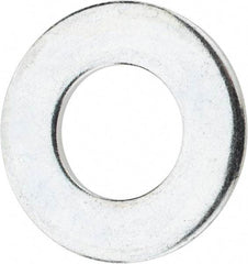 Value Collection - 9/16" Screw, Steel SAE Flat Washer - 19/32" ID x 1-3/16" OD, 3/32" Thick, Zinc-Plated Finish - USA Tool & Supply