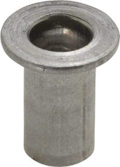 Value Collection - 5/16-18, 0.03 to 0.115" Grip, 27/64" Drill, Aluminum Standard Rivet Nut - Flat Head - USA Tool & Supply