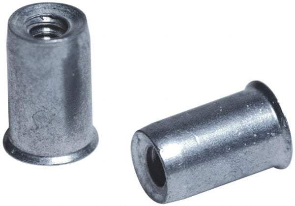 Value Collection - 5/16-18, 0.03 to 0.115" Grip, 27/64" Drill, Aluminum Standard Rivet Nut - Expander Head - USA Tool & Supply