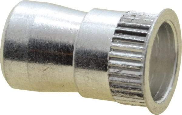 Marson - #6-32, 3/8" OAL, Thread-Sert Threaded Insert - 0.221" Hole Diam, 1/4" Head Diam, Aluminum - USA Tool & Supply