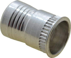 Marson - #8-32, 3/8" OAL, Thread-Sert Threaded Insert - 1/4" Hole Diam, 0.282" Head Diam, Aluminum - USA Tool & Supply