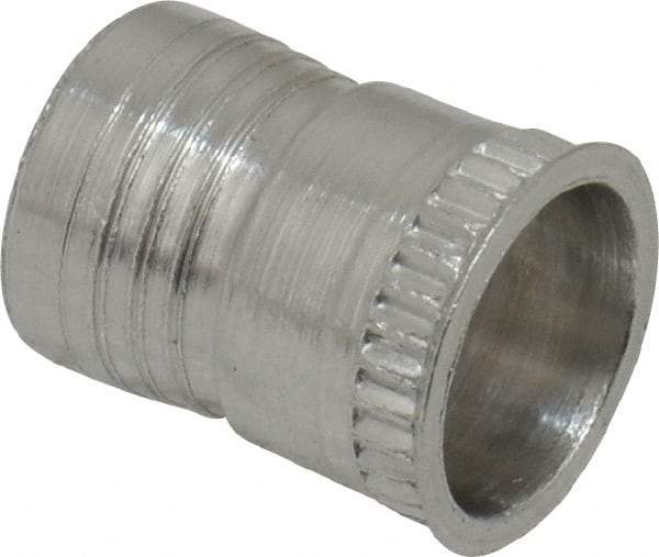 Marson - #10-32, 3/8" OAL, Thread-Sert Threaded Insert - 0.281" Hole Diam, 0.314" Head Diam, Aluminum - USA Tool & Supply