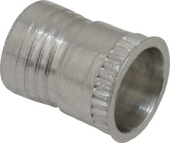 Marson - #10-32, 3/8" OAL, Thread-Sert Threaded Insert - 0.281" Hole Diam, 0.314" Head Diam, Aluminum - USA Tool & Supply