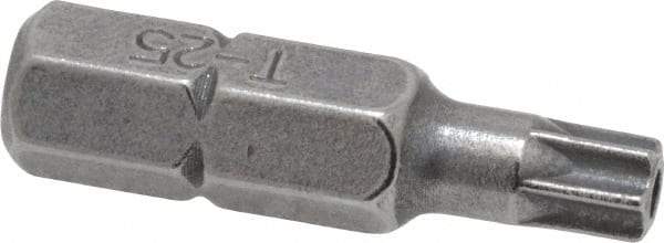 Value Collection - Tamper Resistant Torx Screwdriver Bit - 1" OAL - USA Tool & Supply