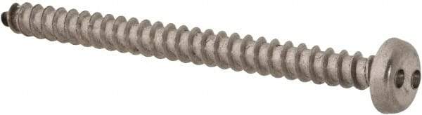 Made in USA - #8 Pan Head Spanner Sheet Metal Screw - Stainless Steel, 2" Length Under Head, Grade 18-8 - USA Tool & Supply