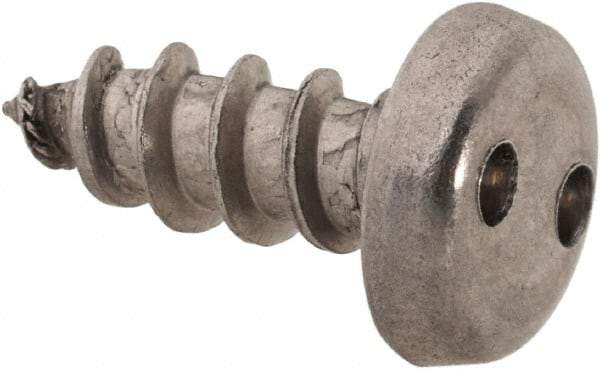 Made in USA - #10 Pan Head Spanner Sheet Metal Screw - Stainless Steel, 1/2" Length Under Head, Grade 18-8 - USA Tool & Supply