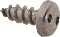 Made in USA - #10 Pan Head Spanner Sheet Metal Screw - Stainless Steel, 1/2" Length Under Head, Grade 18-8 - USA Tool & Supply