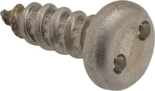 Made in USA - #14 Pan Head Spanner Sheet Metal Screw - Stainless Steel, 3/4" Length Under Head, Grade 18-8 - USA Tool & Supply