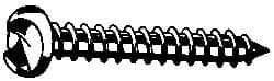 Made in USA - #8 Round Head Slotted Sheet Metal Screw - Stainless Steel, 3/4" Length Under Head, Grade 18-8 - USA Tool & Supply
