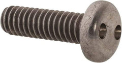 Made in USA - #12-24 UNC, 3/4" OAL Spanner Drive Machine Screw - Pan Head, Grade 18-8 Stainless Steel, Uncoated, Without Washer - USA Tool & Supply