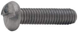 Made in USA - #6-32 UNC, 3/16" Length Under Head One Way Drive Machine Screw - Round Head, Grade 18-8 Stainless Steel, Uncoated, Without Washer - USA Tool & Supply
