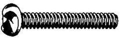 Made in USA - #8-32 UNC, 1/2" Length Under Head One Way Drive Machine Screw - Round Head, Grade 18-8 Stainless Steel, Uncoated, Without Washer - USA Tool & Supply