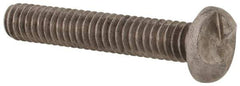 Made in USA - 1/4-20 UNC, 1-1/2" Length Under Head One Way Drive Machine Screw - Round Head, Grade 18-8 Stainless Steel, Uncoated, Without Washer - USA Tool & Supply