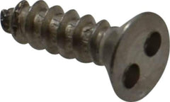 Made in USA - #6 Flat Head Spanner Sheet Metal Screw - Stainless Steel, 1/2" OAL, Grade 18-8 - USA Tool & Supply