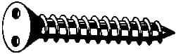 Made in USA - #10 Flat Head Spanner Sheet Metal Screw - Stainless Steel, 3/4" OAL, Grade 18-8 - USA Tool & Supply