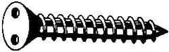 Made in USA - #10 Flat Head Spanner Sheet Metal Screw - Stainless Steel, 3/4" OAL, Grade 18-8 - USA Tool & Supply