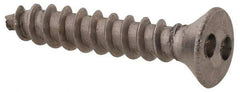Made in USA - #6 Flat Head Spanner Sheet Metal Screw - Stainless Steel, 3/4" OAL, Grade 18-8 - USA Tool & Supply