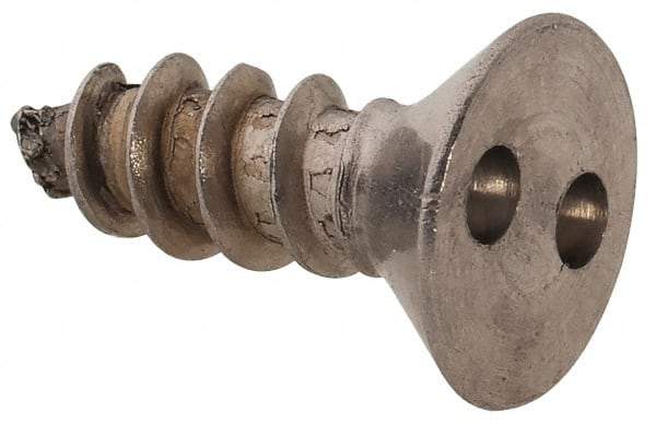 Made in USA - #8 Flat Head Spanner Sheet Metal Screw - Stainless Steel, 1/2" OAL, Grade 18-8 - USA Tool & Supply