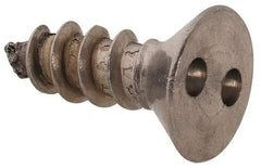 Made in USA - #8 Flat Head Spanner Sheet Metal Screw - Stainless Steel, 1/2" OAL, Grade 18-8 - USA Tool & Supply