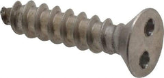 Made in USA - #8 Flat Head Spanner Sheet Metal Screw - Stainless Steel, 3/4" OAL, Grade 18-8 - USA Tool & Supply